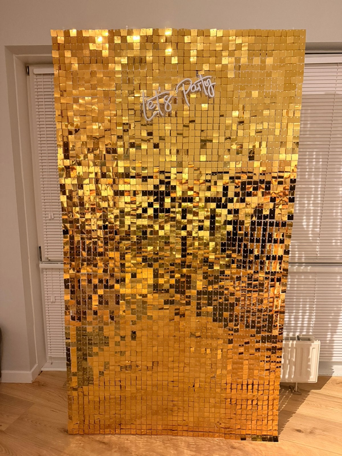 Shimmer wall te huur voor feestjes, Huis en Inrichting, Ophalen, Nieuw