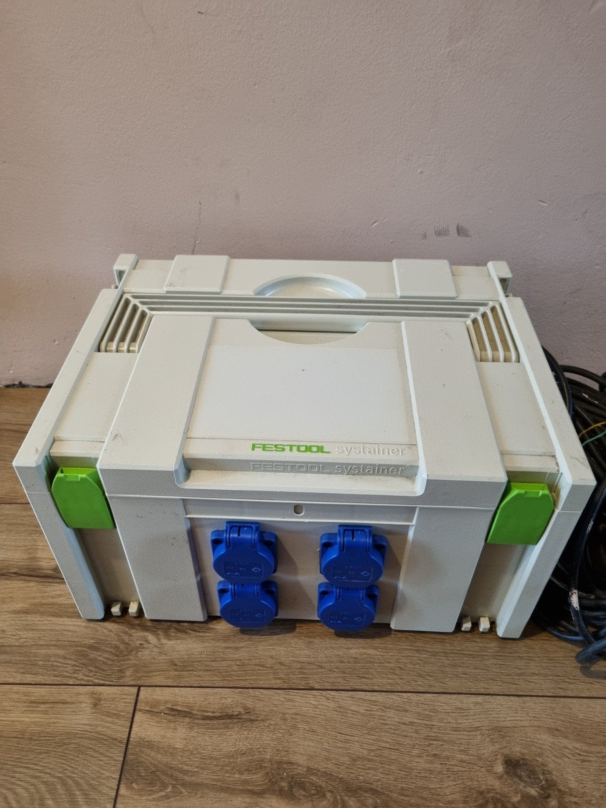 Festool Systainer met stopcontacten en kabel, Ophalen, Gebruikt
