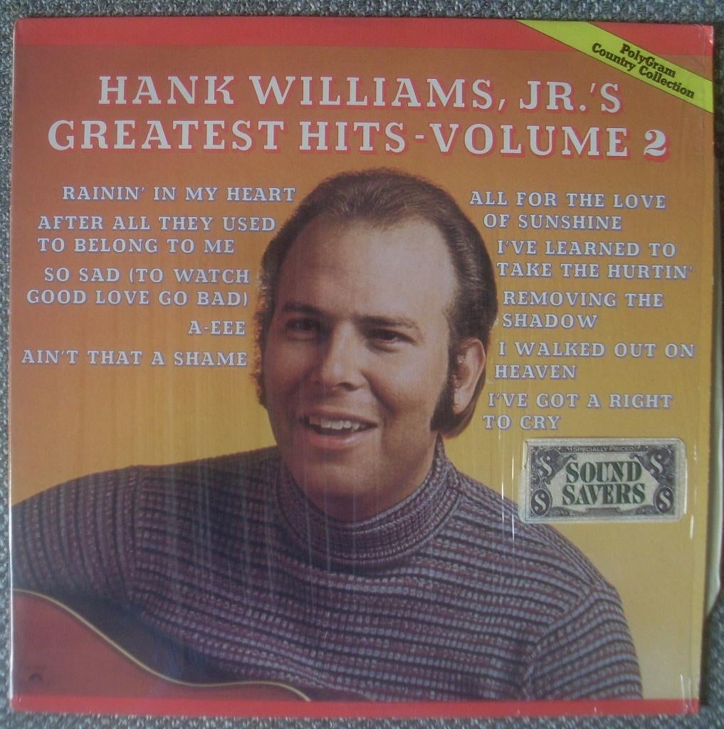 Hank Williams Jr. 's Greatest Hits - Volume 2 (LP), Cd's en Dvd's, Vinyl | Country en Western, Zo goed als nieuw, 12 inch, Ophalen of Verzenden