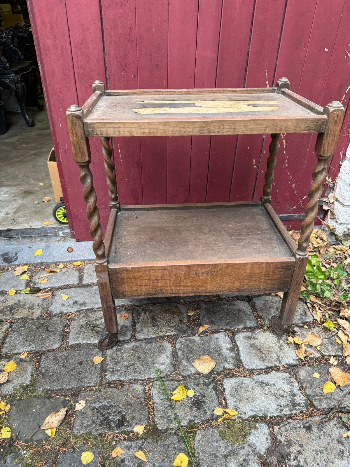 Antieke Eikenhouten Serveerwagen - Jaren '20/'30, Ophalen
