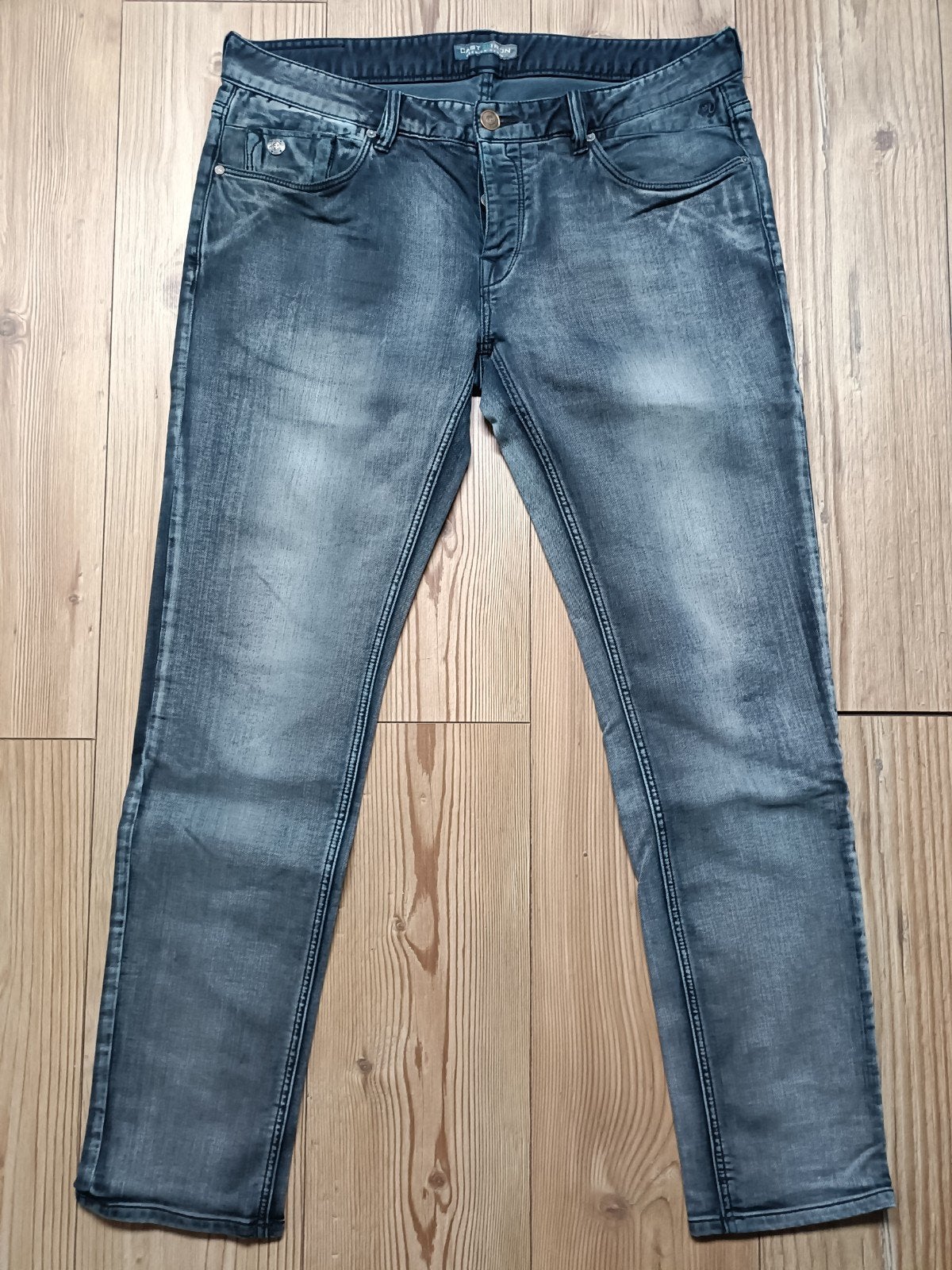 Cast Iron stretch maat 36-32, Ophalen of Verzenden, Zo goed als nieuw, Blauw, W36 - W38 (confectie 52/54)