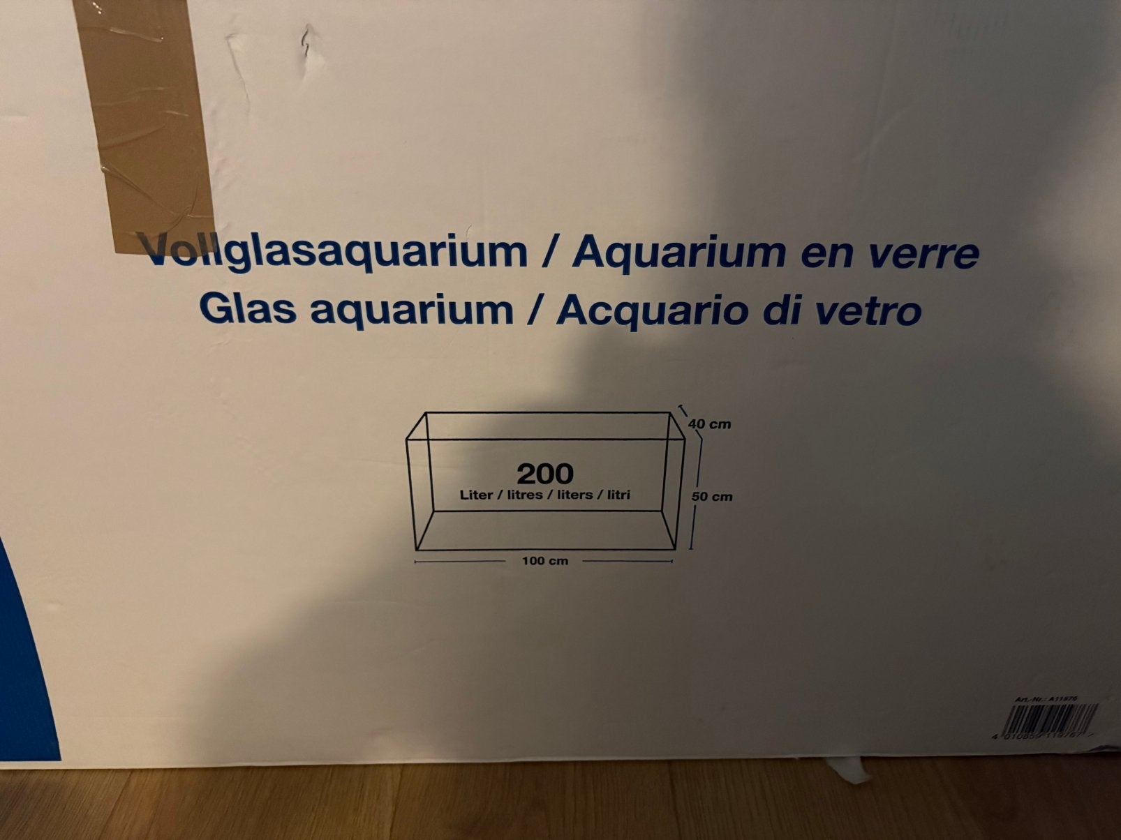 Aquarium, Dieren en Toebehoren, Vissen | Aquaria en Toebehoren, Ophalen, Nieuw, Leeg aquarium