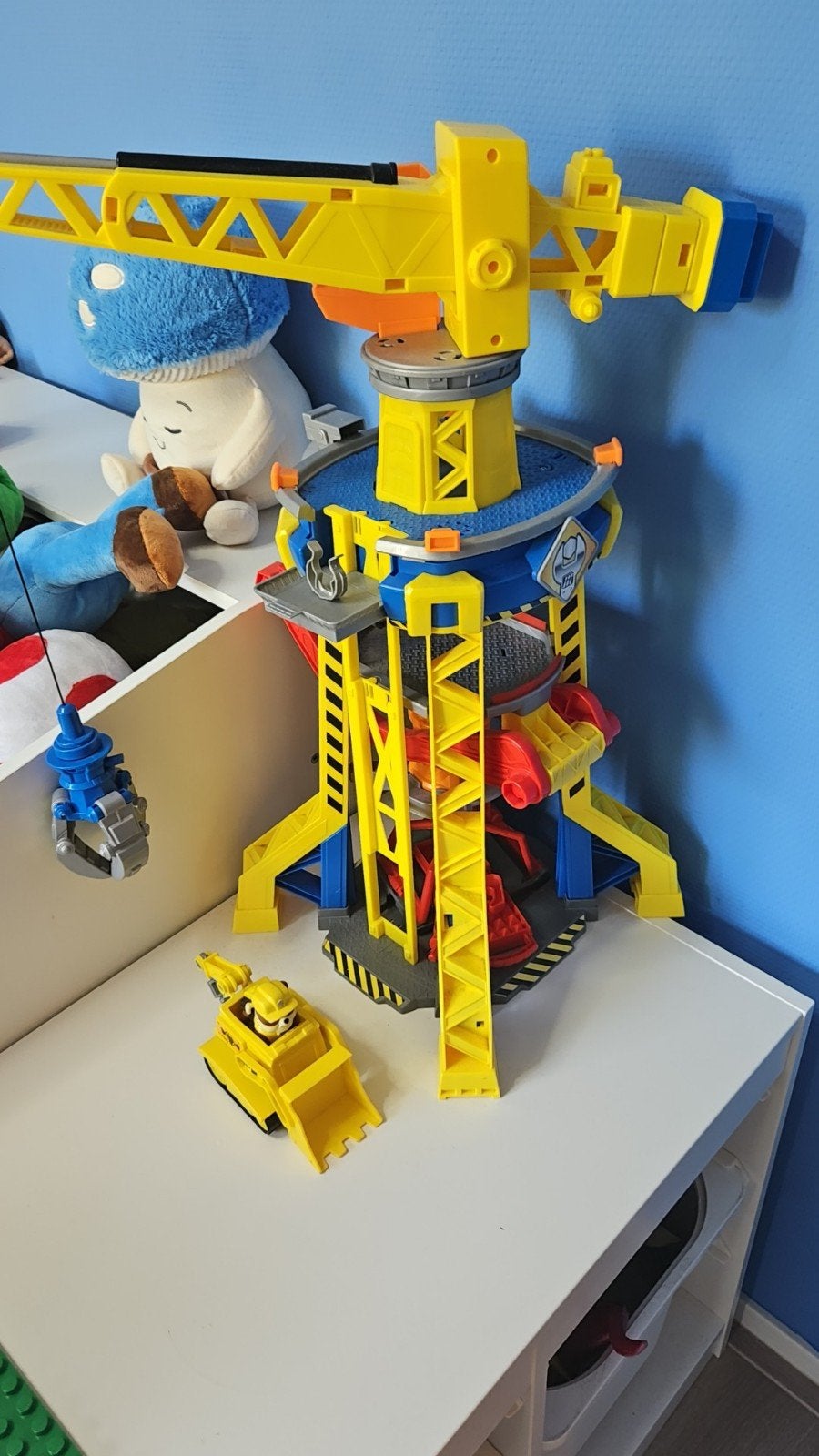 Paw Patrol Uitkijktoren met Rubble voertuig, Kinderen en Baby's, Speelgoed | Overig, Ophalen, Zo goed als nieuw, Jongen of Meisje