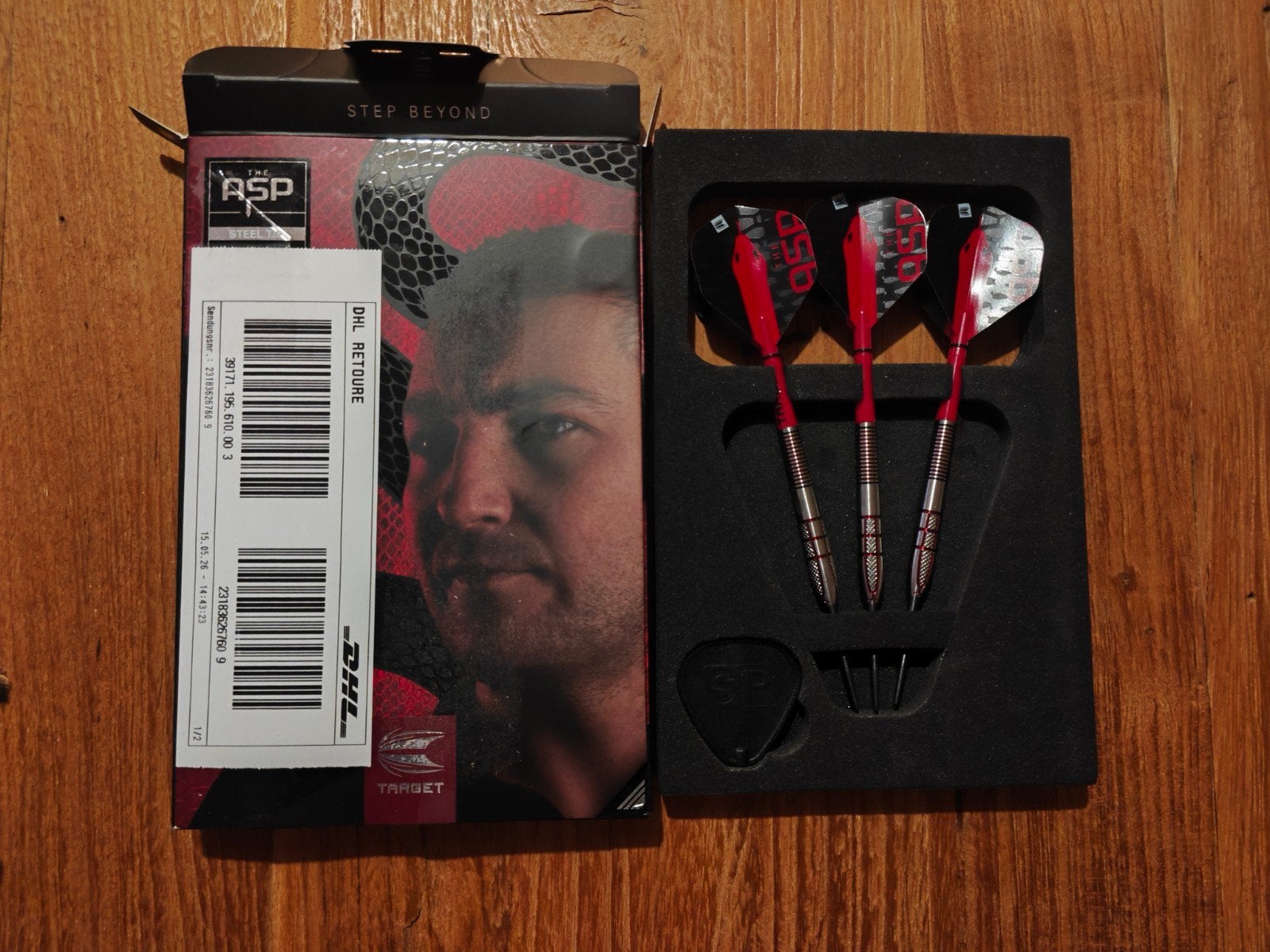 Target Nathan Aspinall G2 95% 24G darts, Sport en Fitness, Darts, Ophalen of Verzenden, Zo goed als nieuw, Pijlen