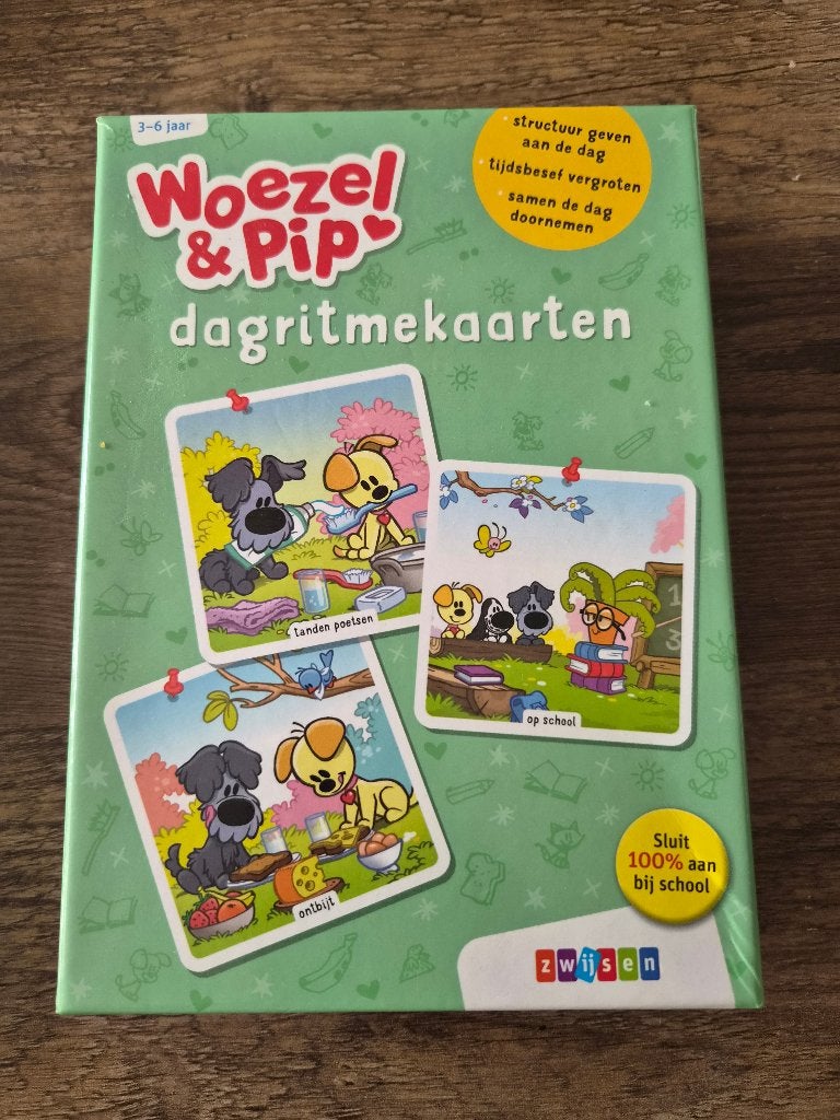Woezel en Pip dagritmekaarten, Ophalen of Verzenden, Zo goed als nieuw