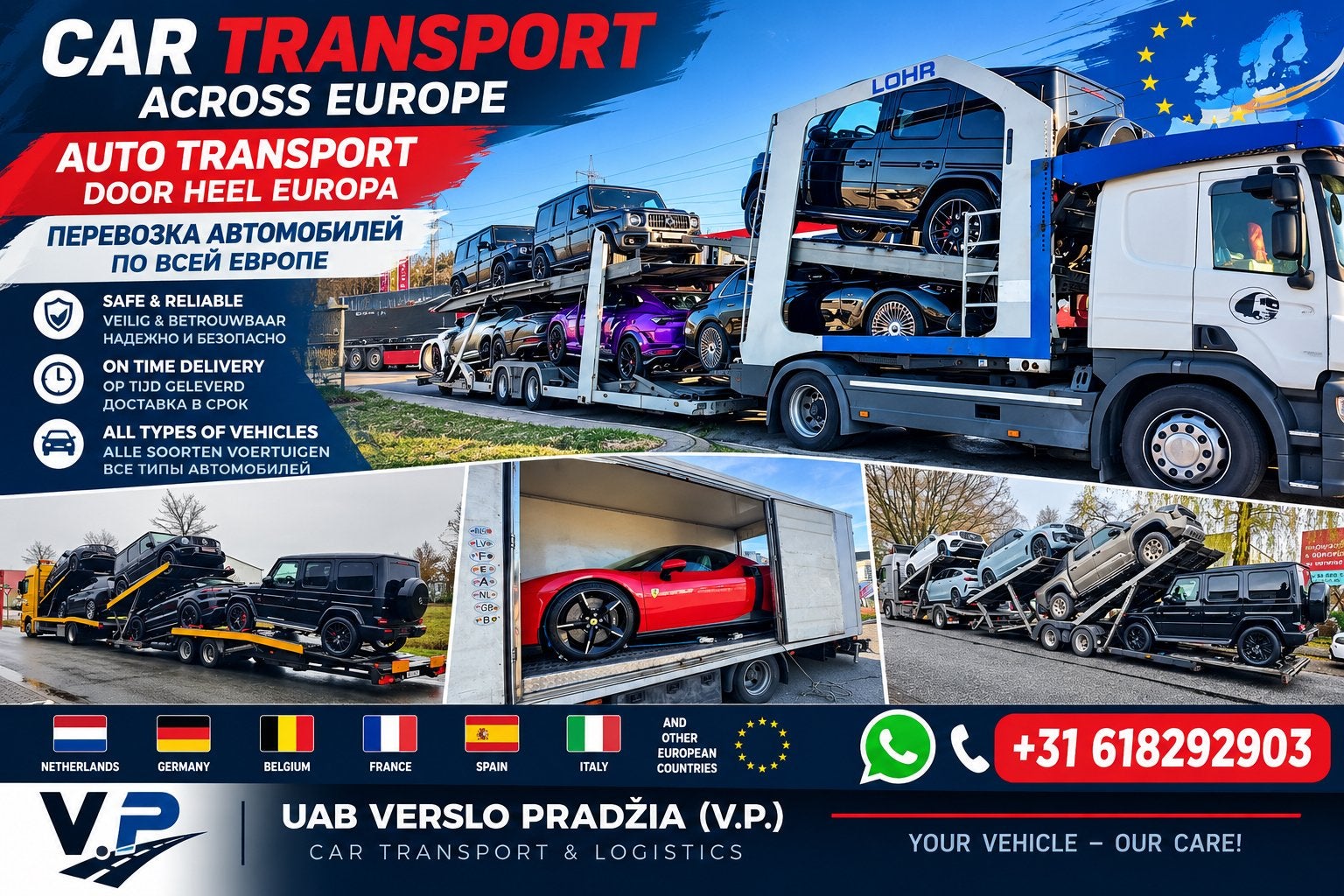 Internationaal Autotransport Europa — Betrouwbaar & Snel