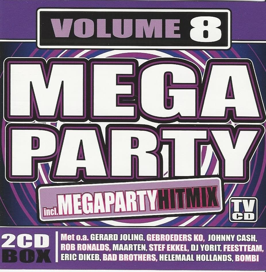 Mega Party Volume 8 - 2CD Box met Megaparty Hitmix= 2x 0,99, Ophalen of Verzenden, Zo goed als nieuw, Pop