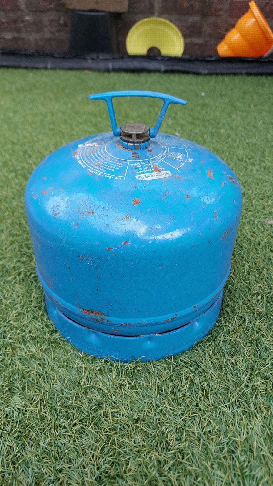Campingaz 904 gasfles, Ophalen, Gebruikt