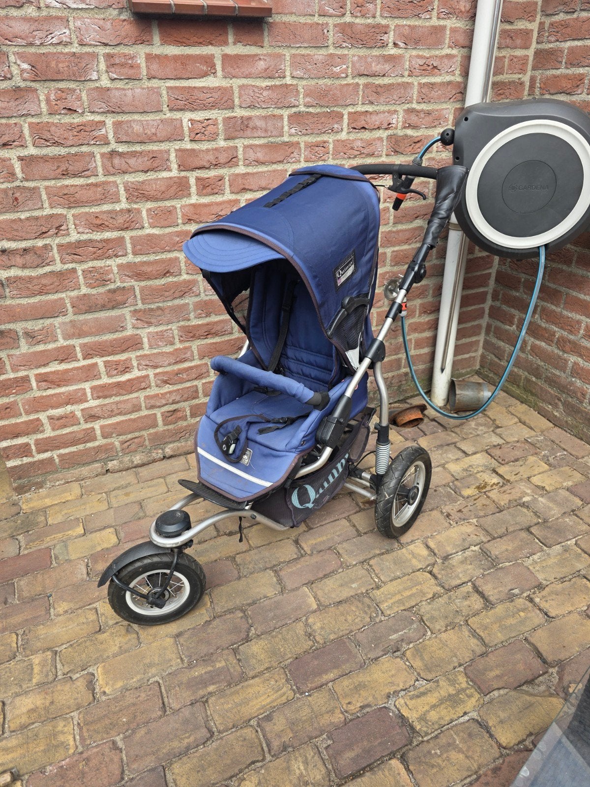Quinny 3-wiel kinderwagen - Blauw, Ophalen, Gebruikt, Kinderwagen, Quinny