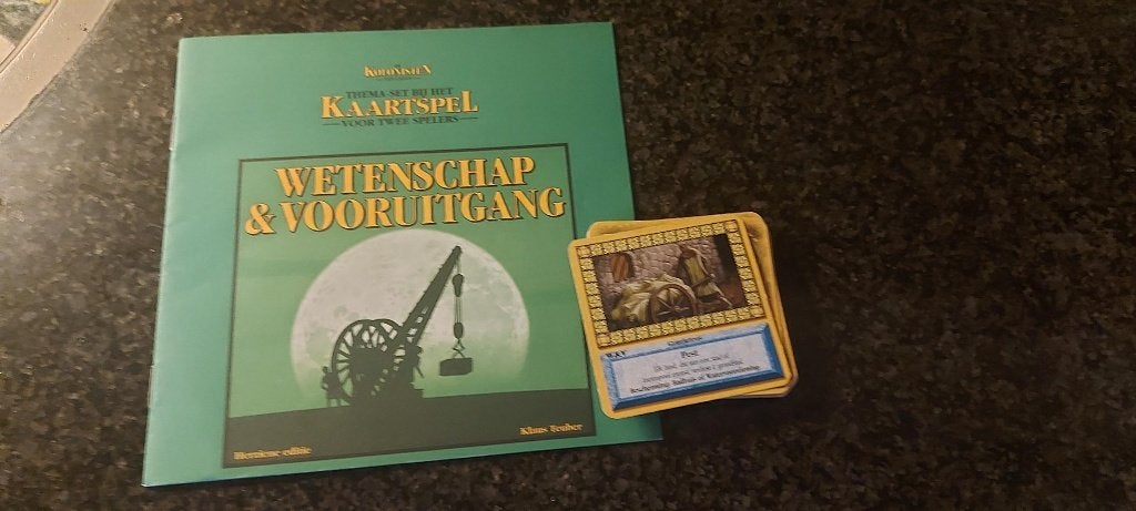 kaartspel zgan Wetenschap en Vooruitgang Catan 999 games, Een of twee spelers, Ophalen of Verzenden, Zo goed als nieuw, 999 Games