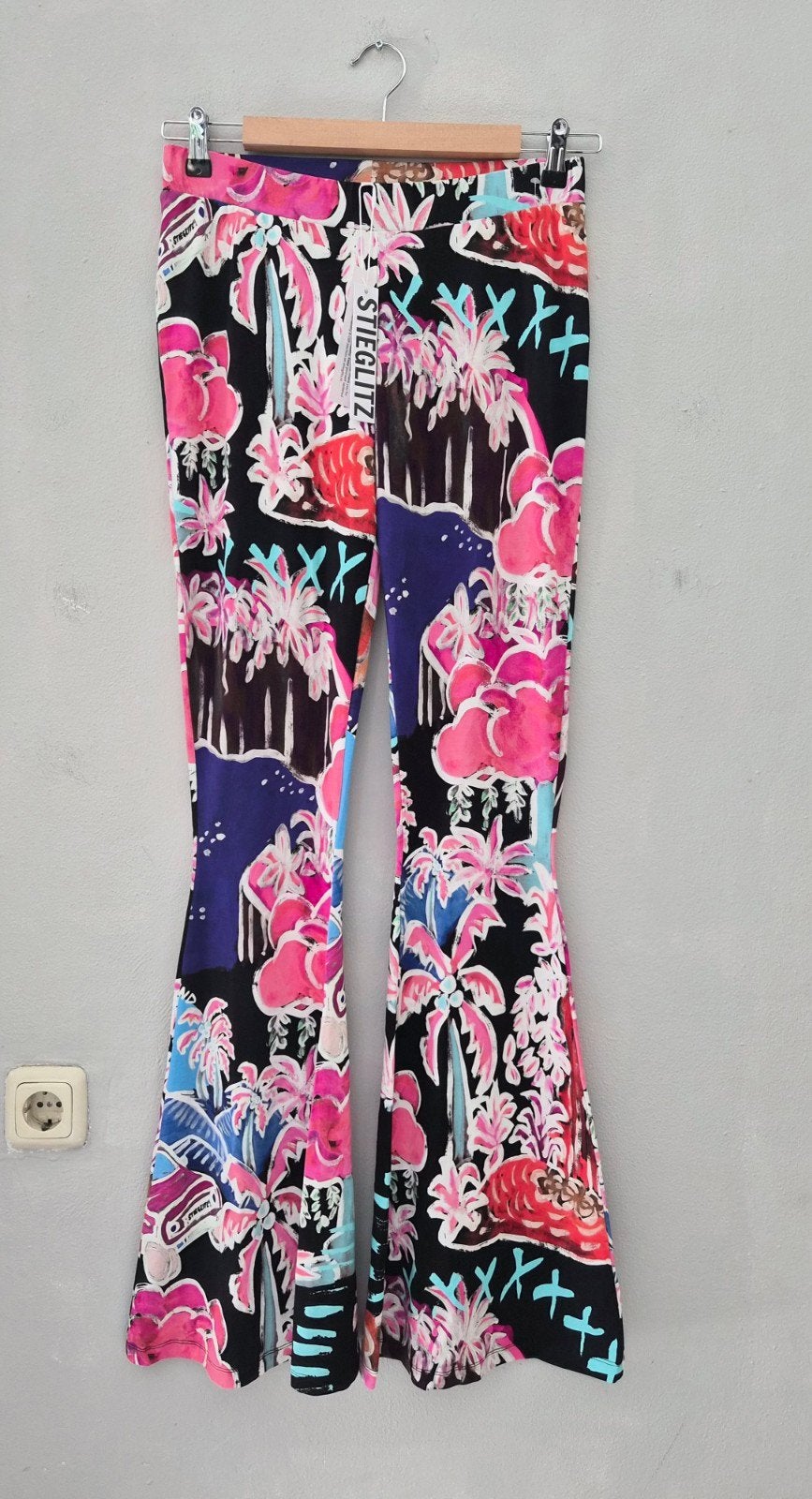 Stieglitz flared print pants nieuw, Maat 38/40 (M), Overige kleuren, Nieuw, Stieglitz