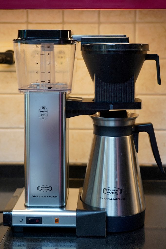 Moccamaster (weinig gebruikt), Witgoed en Apparatuur, Koffiezetapparaten, Ophalen, Koffiemachine, Gemalen koffie, Zo goed als nieuw