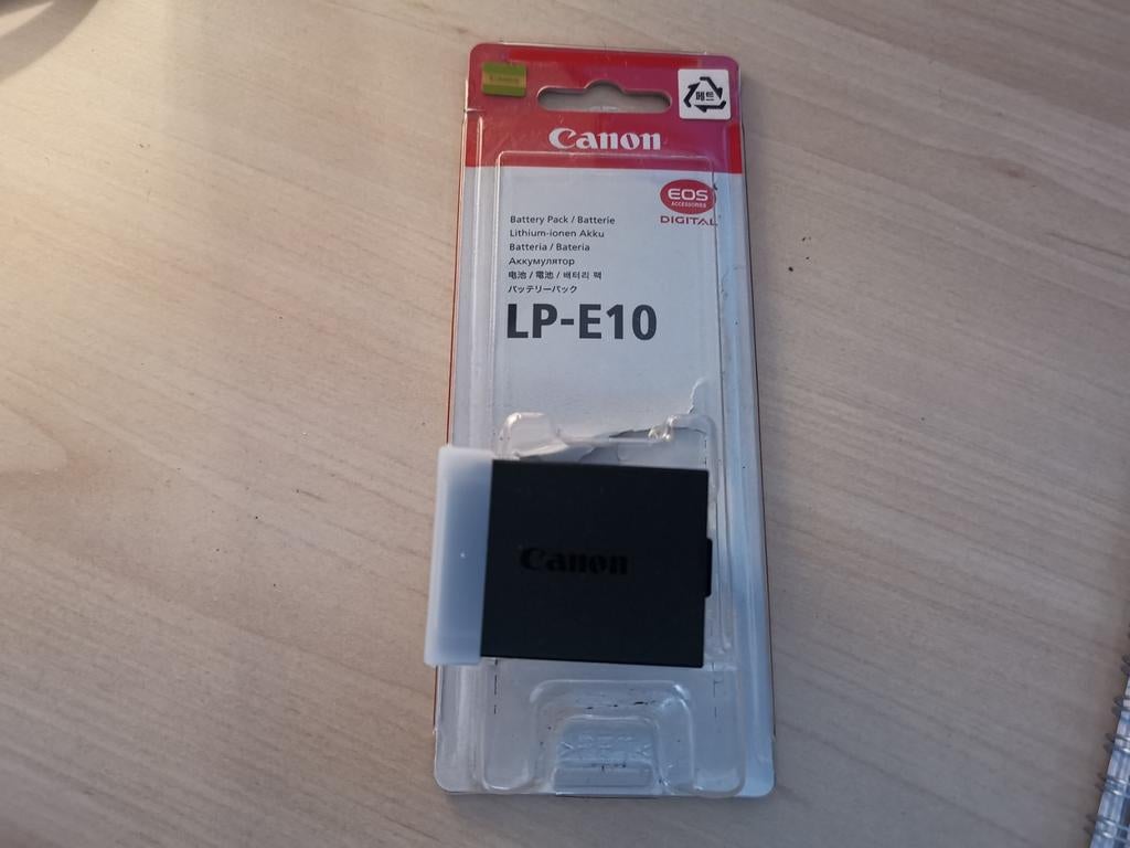 Originele Canon LP-E10 Batterij voor EOS Camera's, Ophalen of Verzenden, Nieuw