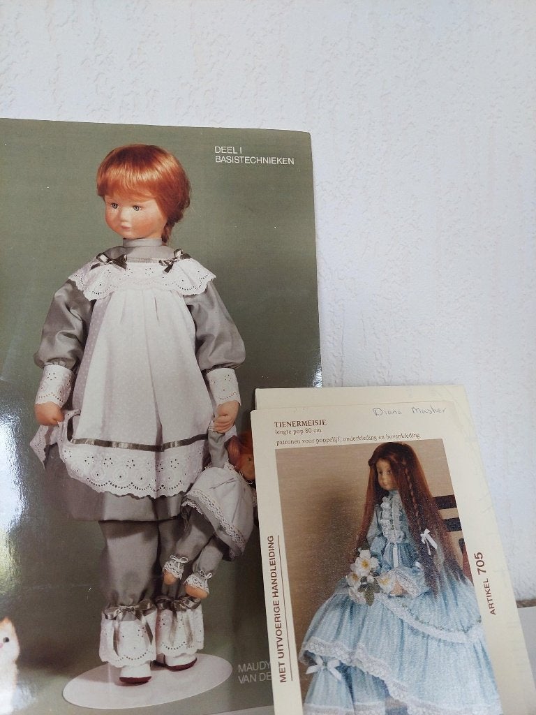 Glorex poppen maken: patronen, materialen, pruikjes, Abstract, Textiel, Meerkleurig, Ophalen of Verzenden