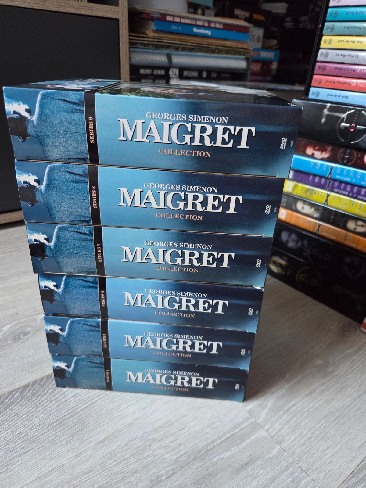 Maigret - Seizoen 4 tm 9 compleet - Georges Simenon, Cd's en Dvd's, Ophalen of Verzenden, Zo goed als nieuw, Drama