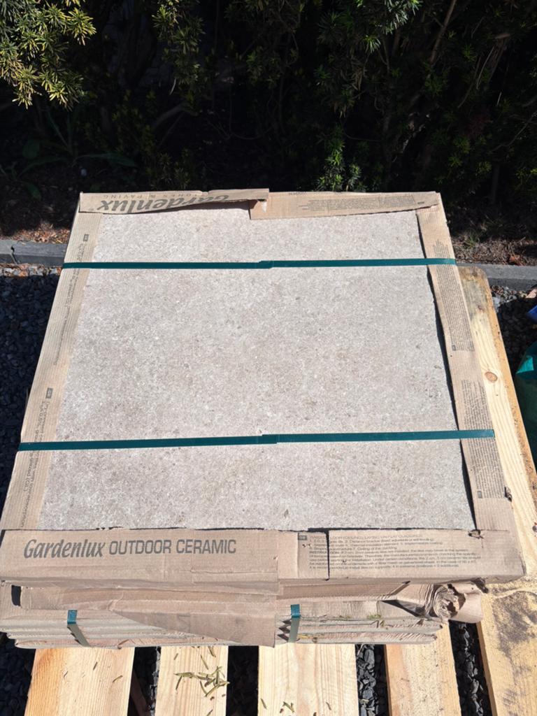 Gardenlux - Ravello Cream (60x60x3) Tegels, Tuin en Terras, Ophalen, Zo goed als nieuw, Keramiek, Terrastegels