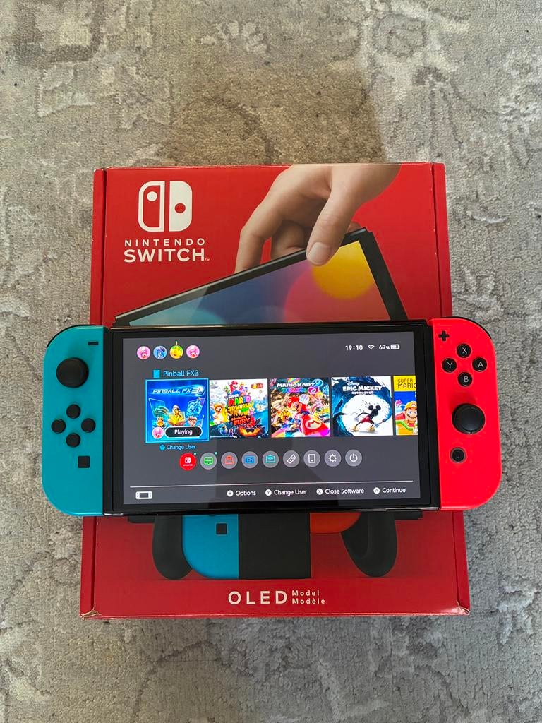 Nintendo Switch Oled, Verzenden, Zo goed als nieuw, Zonder controller, Switch OLED