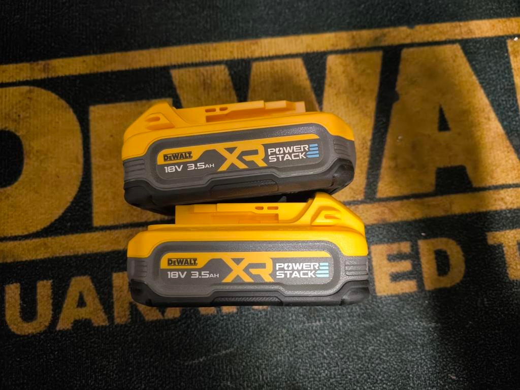 DeWalt Powerstack 18V 3.5Ah Accu (prijs per 2 stuks), Ophalen of Verzenden, Zo goed als nieuw