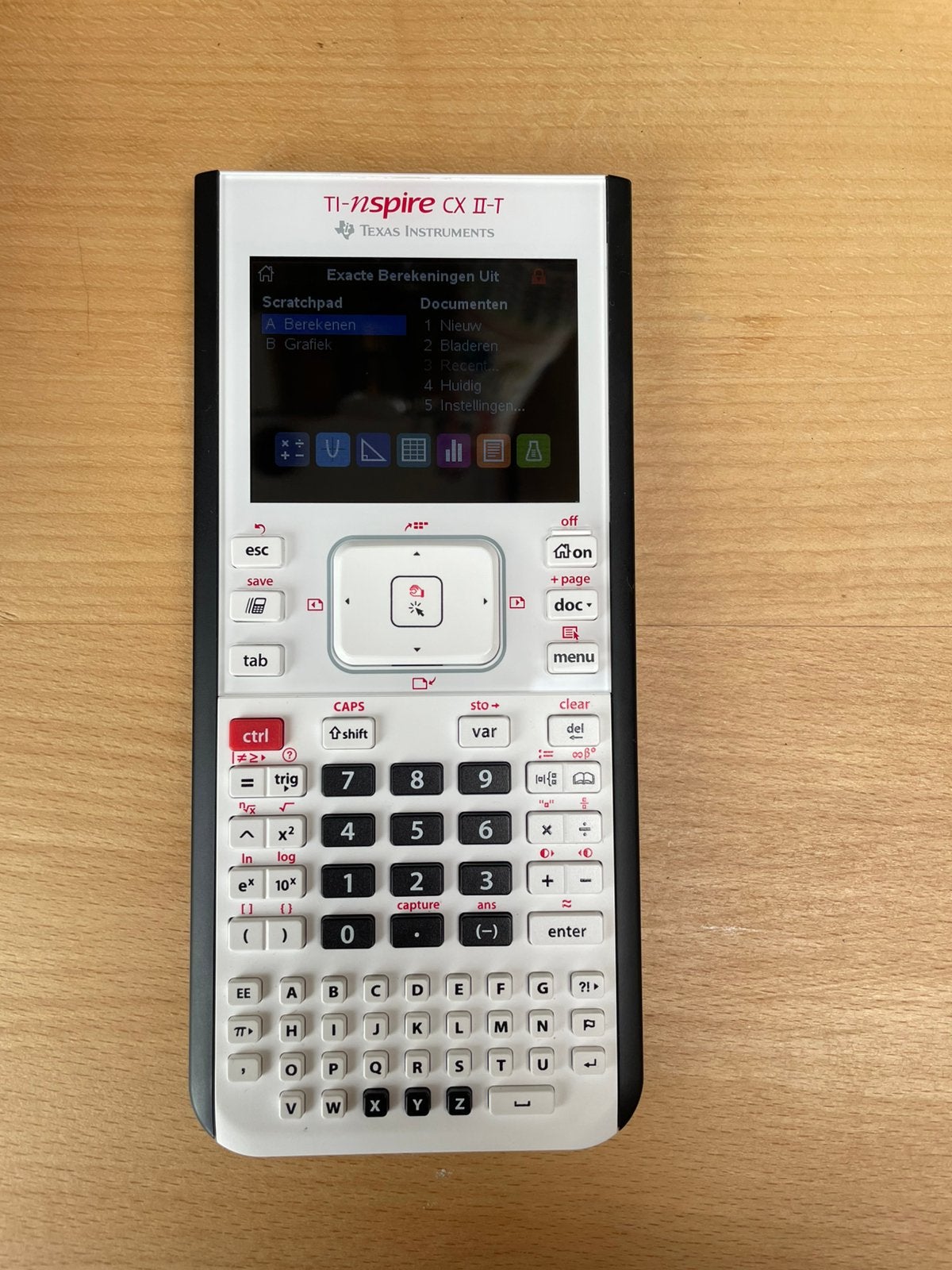 TI-Nspire CX II-T grafische rekenmachine, Diversen, Rekenmachines, Ophalen of Verzenden, Grafische rekenmachine, Zo goed als nieuw