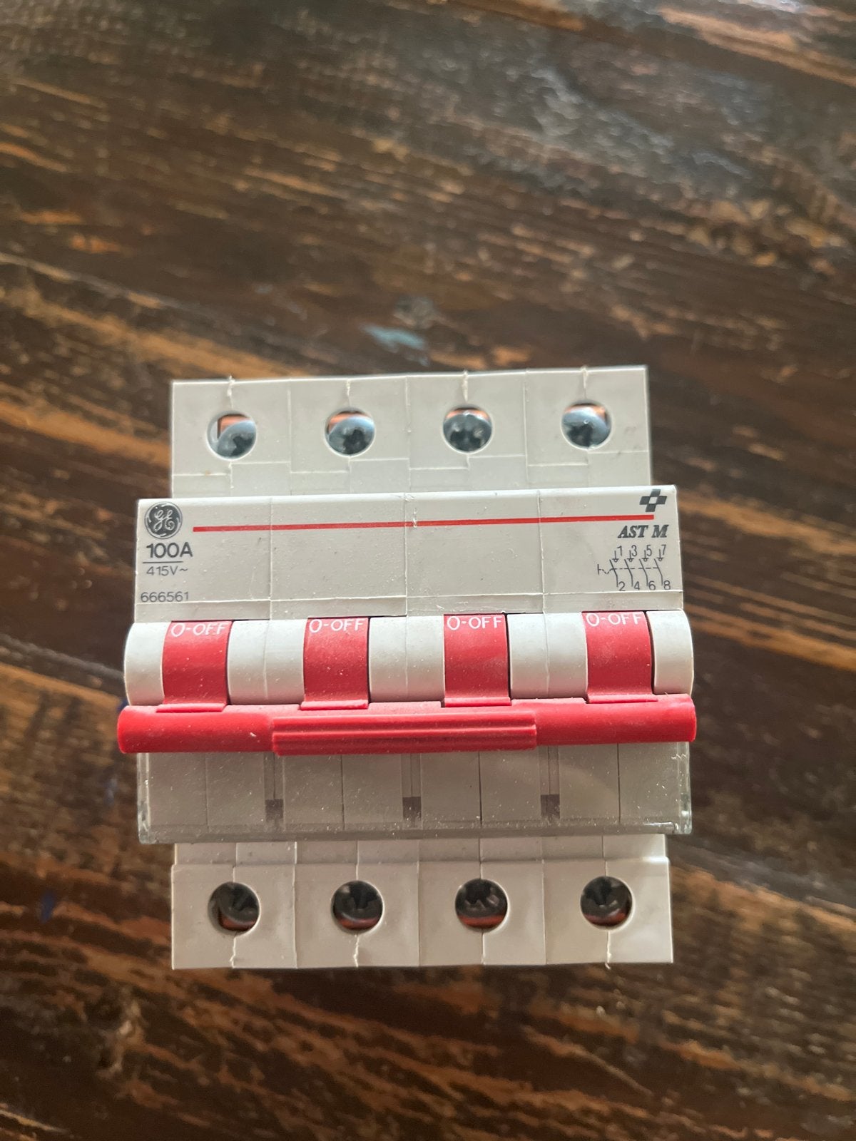 Hoofdschakelaar 100A 415V - GE, Ophalen of Verzenden, Gebruikt, Overige merken, Schakelaar