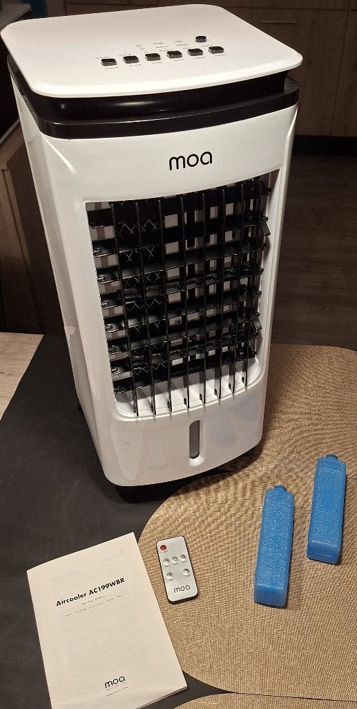 MOA Aircooler AC199WBR - Luchtkoeler met water, Ophalen, Ventilator met afstandsbediening, Zo goed als nieuw, Overige