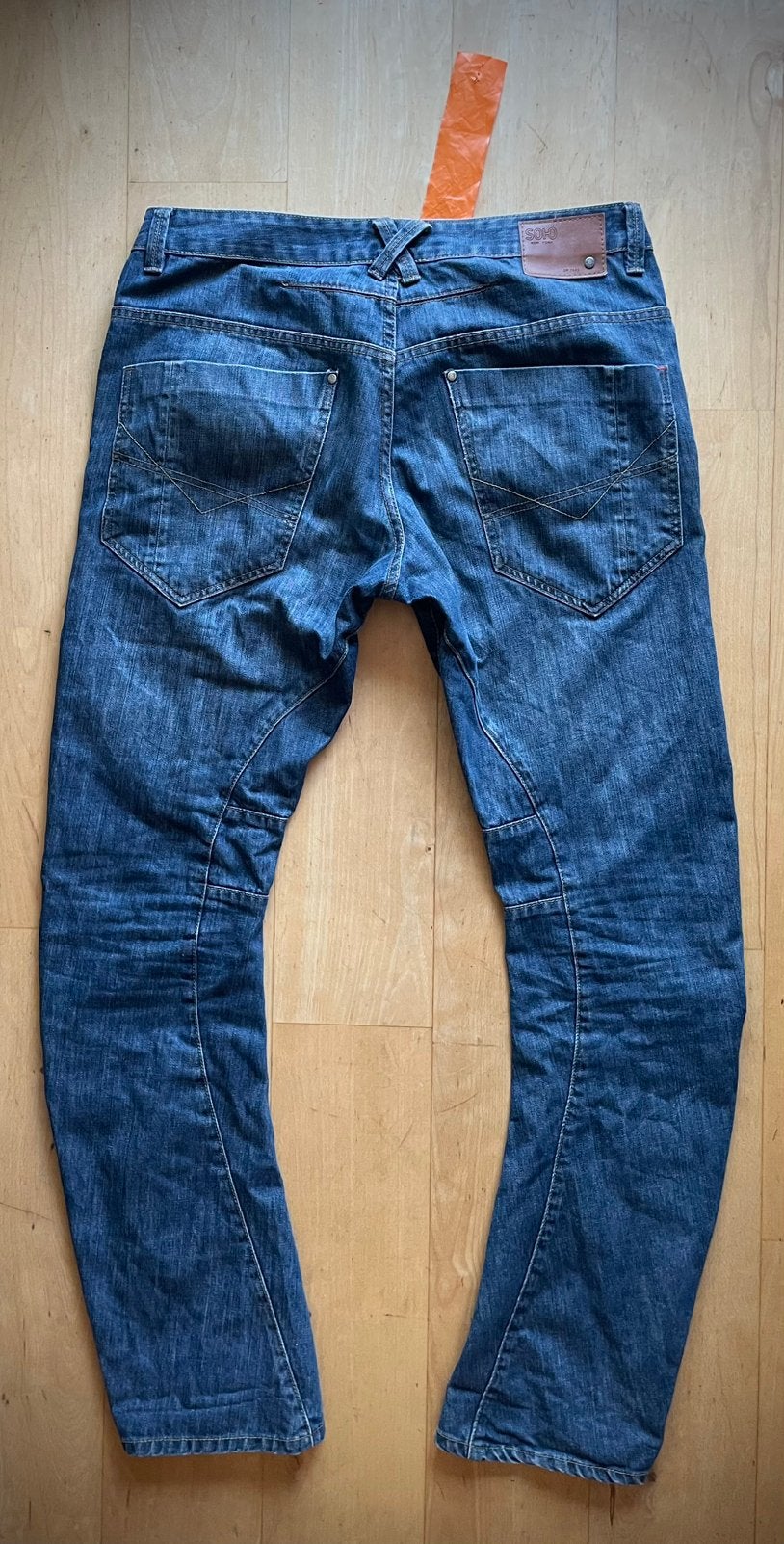 Soho New York design tapered jeans spijkerbroek W34 L34, Kleding | Heren, Ophalen of Verzenden, Blauw, W33 - W34 (confectie 48/50)