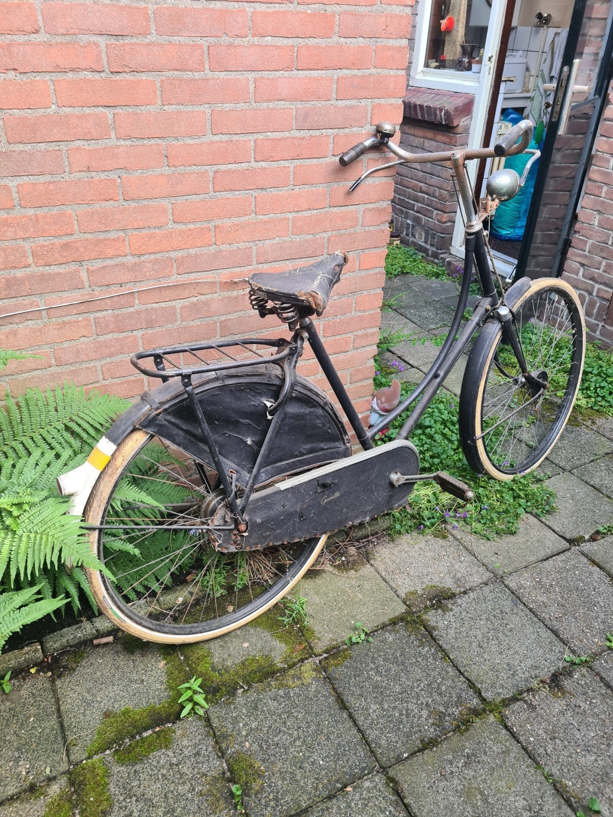 Gazelle oma fiets, Ophalen, Trommelrem, Gazelle fiets, Jaren '40