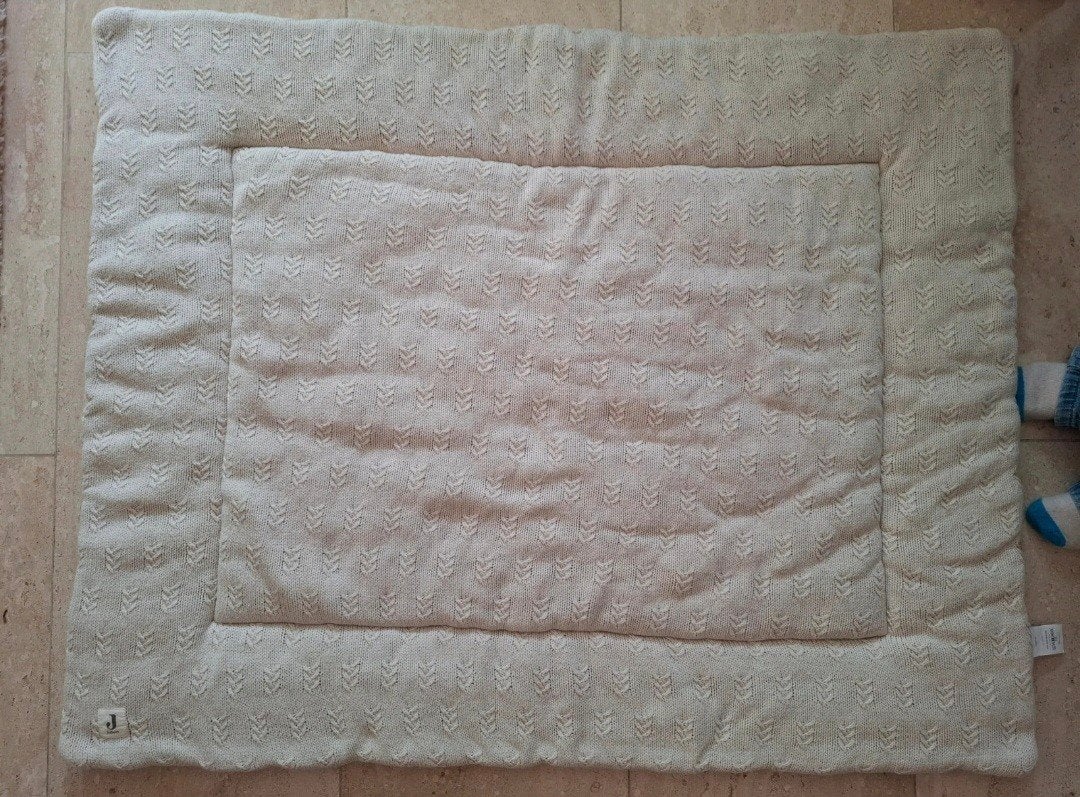 Jollein Boxkleed 75x95 cm - Gebreid met teddy achterkant, Ophalen of Verzenden, Zo goed als nieuw, Overige typen