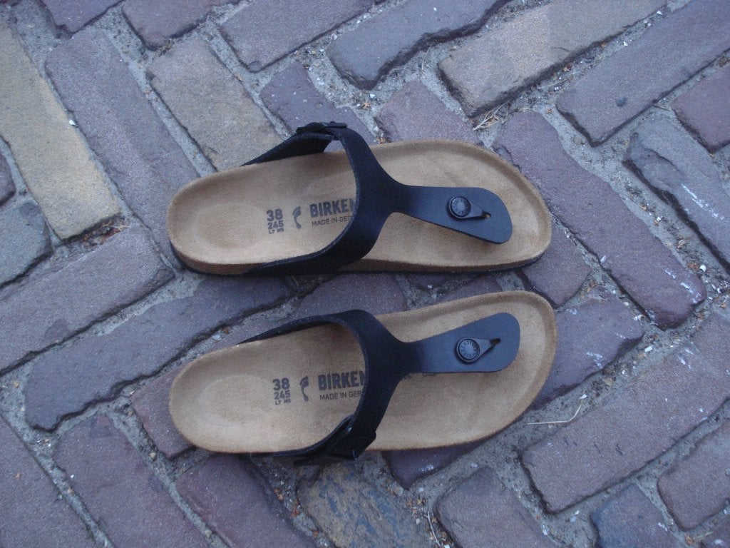 BIRKENSTOCK GIZEH ZWART NIEUW 38 NU GRATIS VERZENDING POST, Slippers, Zwart, Nieuw, Ophalen of Verzenden