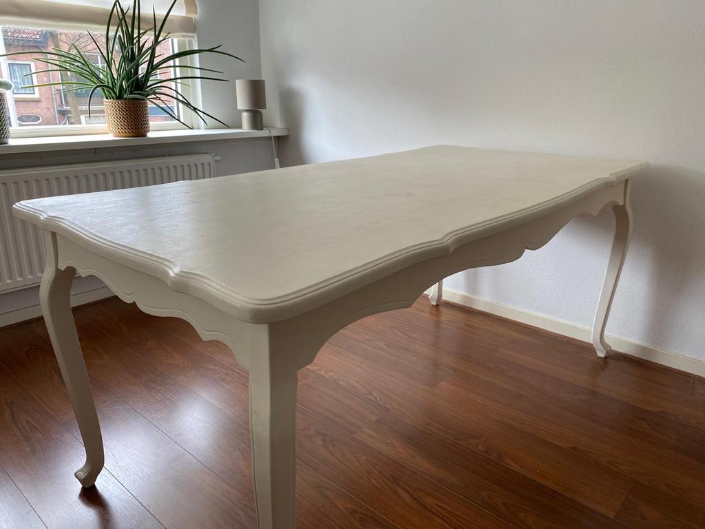 Sierlijke Queen Anne eettafel - opknapper, Ophalen, Gebruikt, 100 tot 150 cm, 50 tot 100 cm