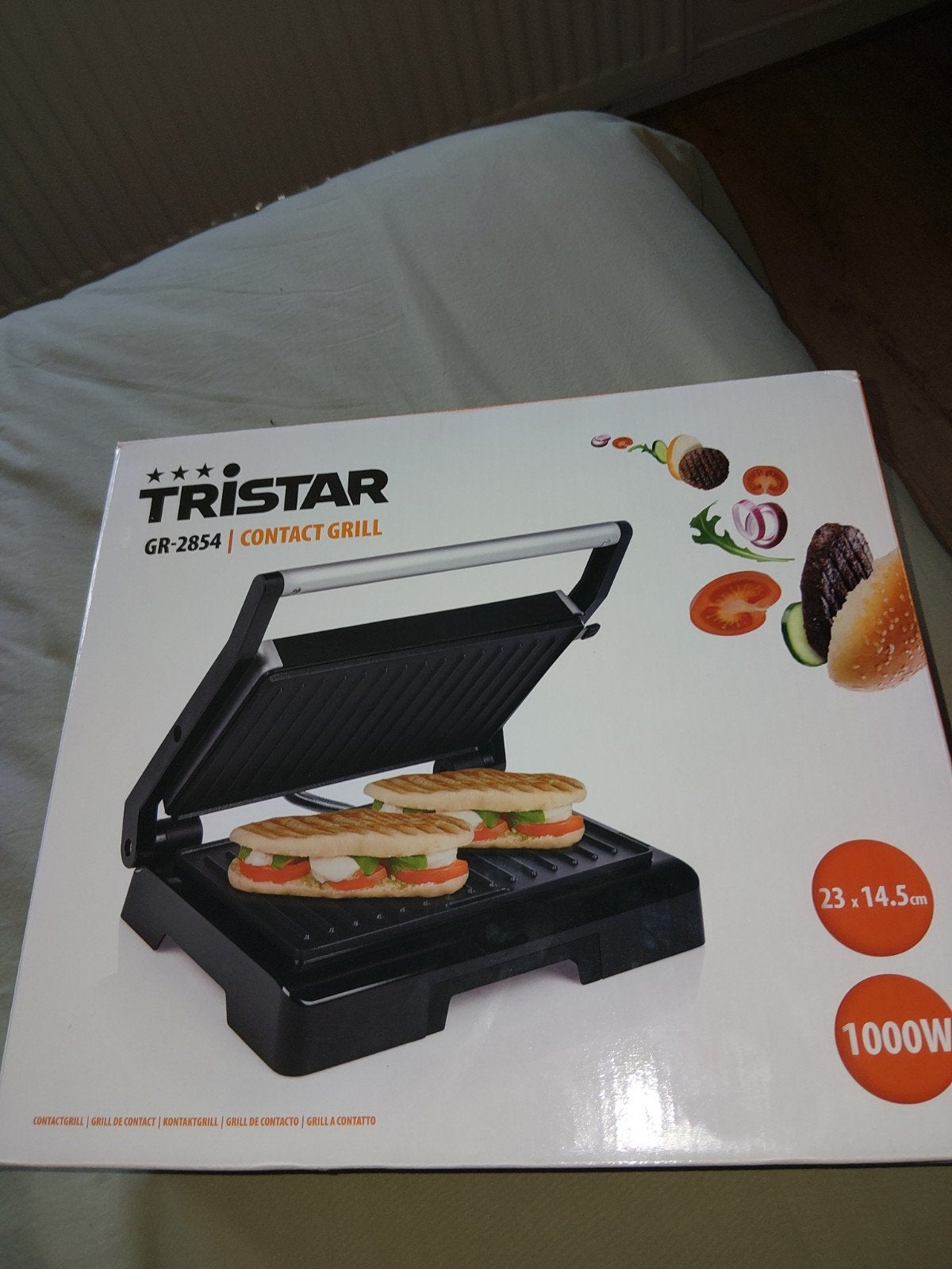 Tristar GR-2854 Contactgrill - 1000W, Witgoed en Apparatuur, Contactgrills, Ophalen