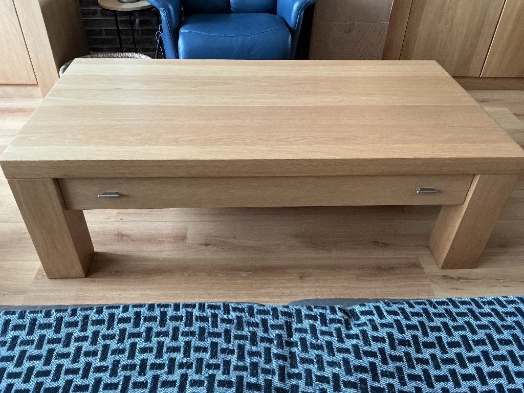 Salontafel, Ophalen, Gebruikt, 100 tot 150 cm, Eikenhout