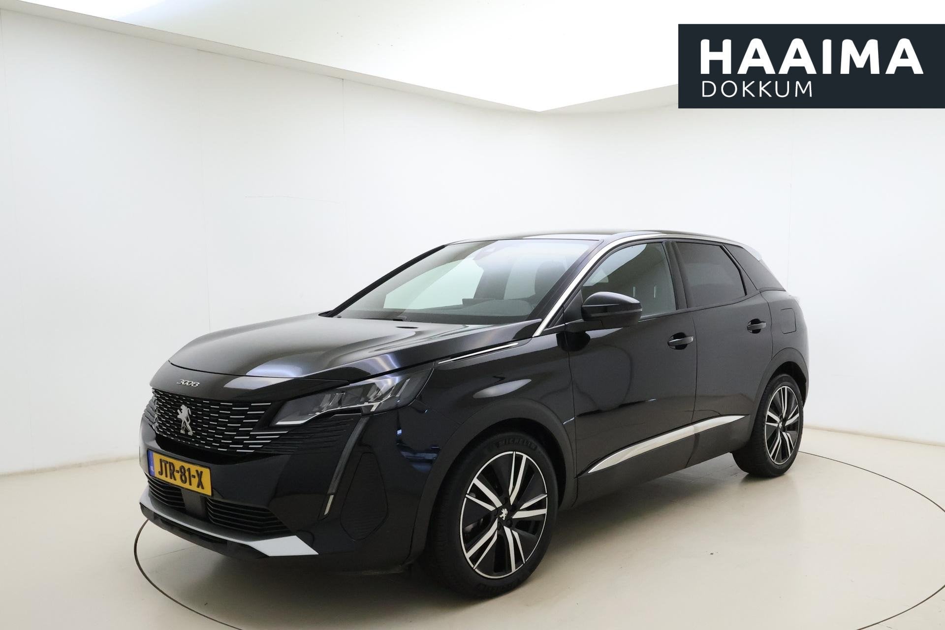 Peugeot 3008 1.6 HYbrid 180 Allure Pack Business | 19 inch |, Auto's, Euro 6, 181 pk, Leder en Stof, Zwart