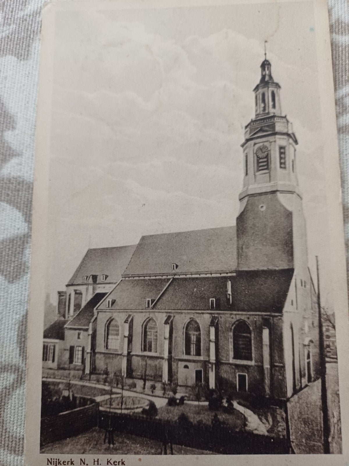 Nijkerk ansichtkaart 1922 gebruikt, Verzamelen, Ophalen of Verzenden, 1920 tot 1940, Zuid-Holland