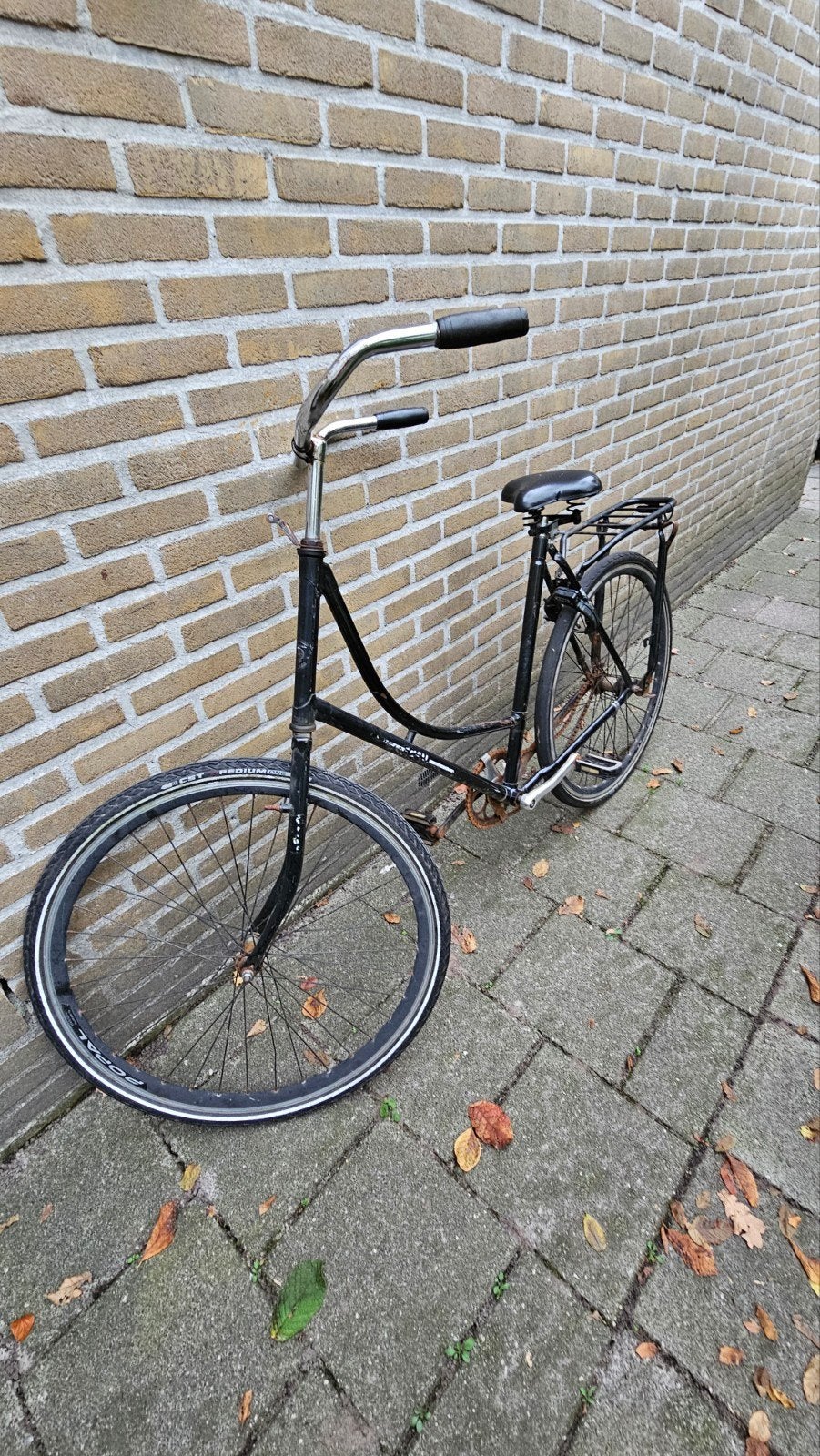 Klassieke zwarte omafiets 28 inch

Klassieke zwarte omafiets, Fietsen en Brommers, Ophalen, Gebruikt, Staal