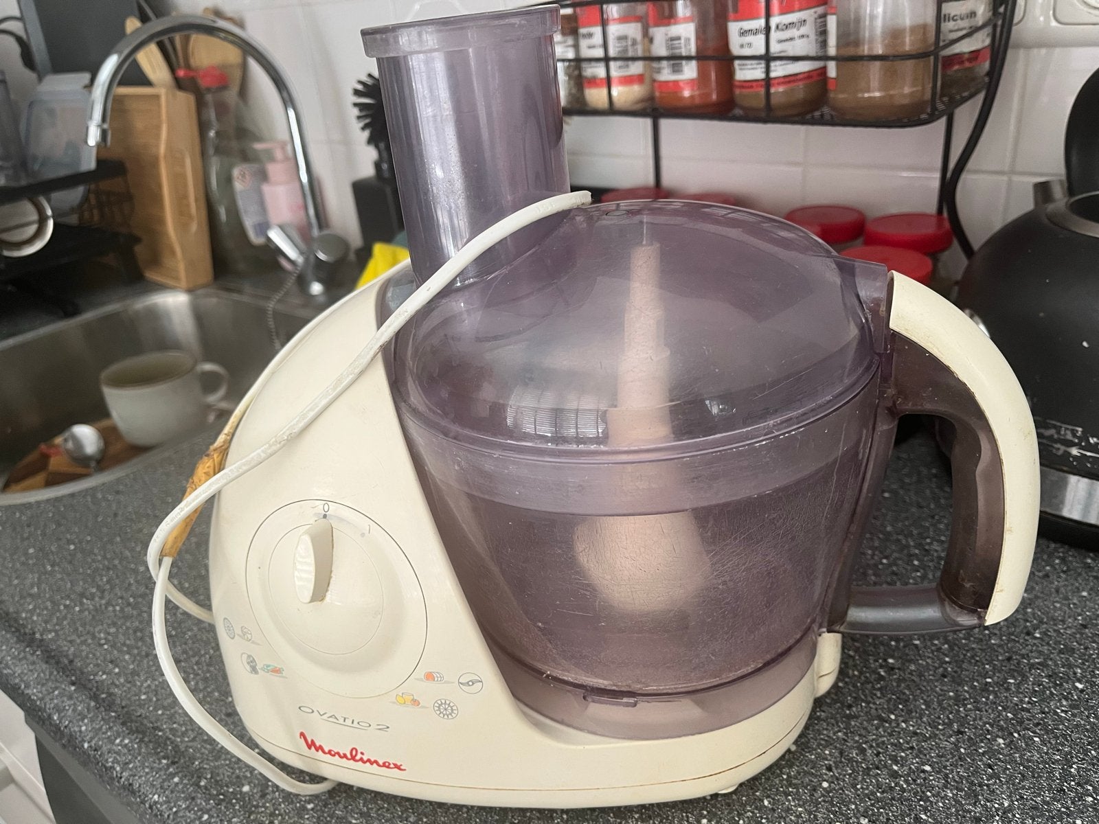Moulinex Ovatio 2 Keukenmachine - Gebruikt, Witgoed en Apparatuur, 2 tot 3 liter, Ophalen, Gebruikt, 2 snelheden