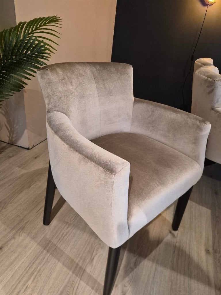 4 Luxe eetkamerstoelen met armleuning – Italian Velvet, Ophalen, Overige kleuren, Nieuw, Vier