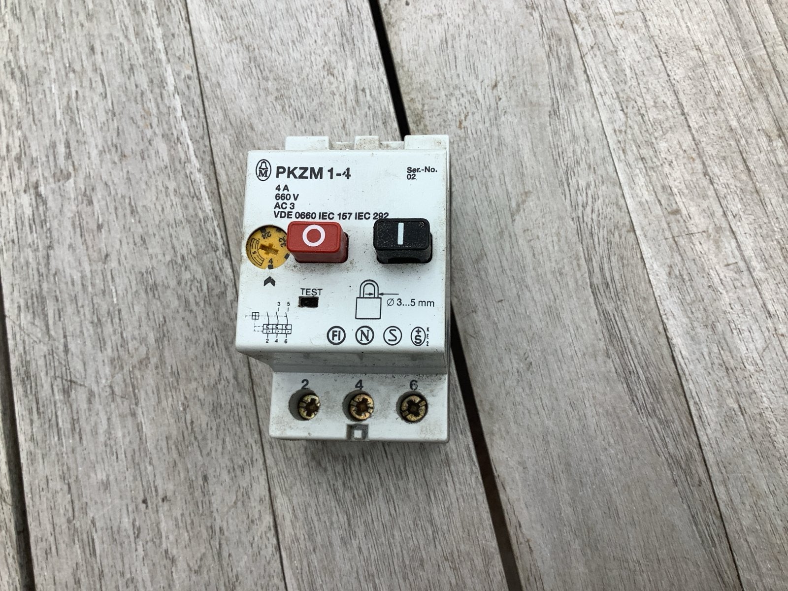 PKZM Automaat 1-4 AMP - Motorbeveiligingsschakelaar, Ophalen of Verzenden, Gebruikt, Overige merken, Overige typen