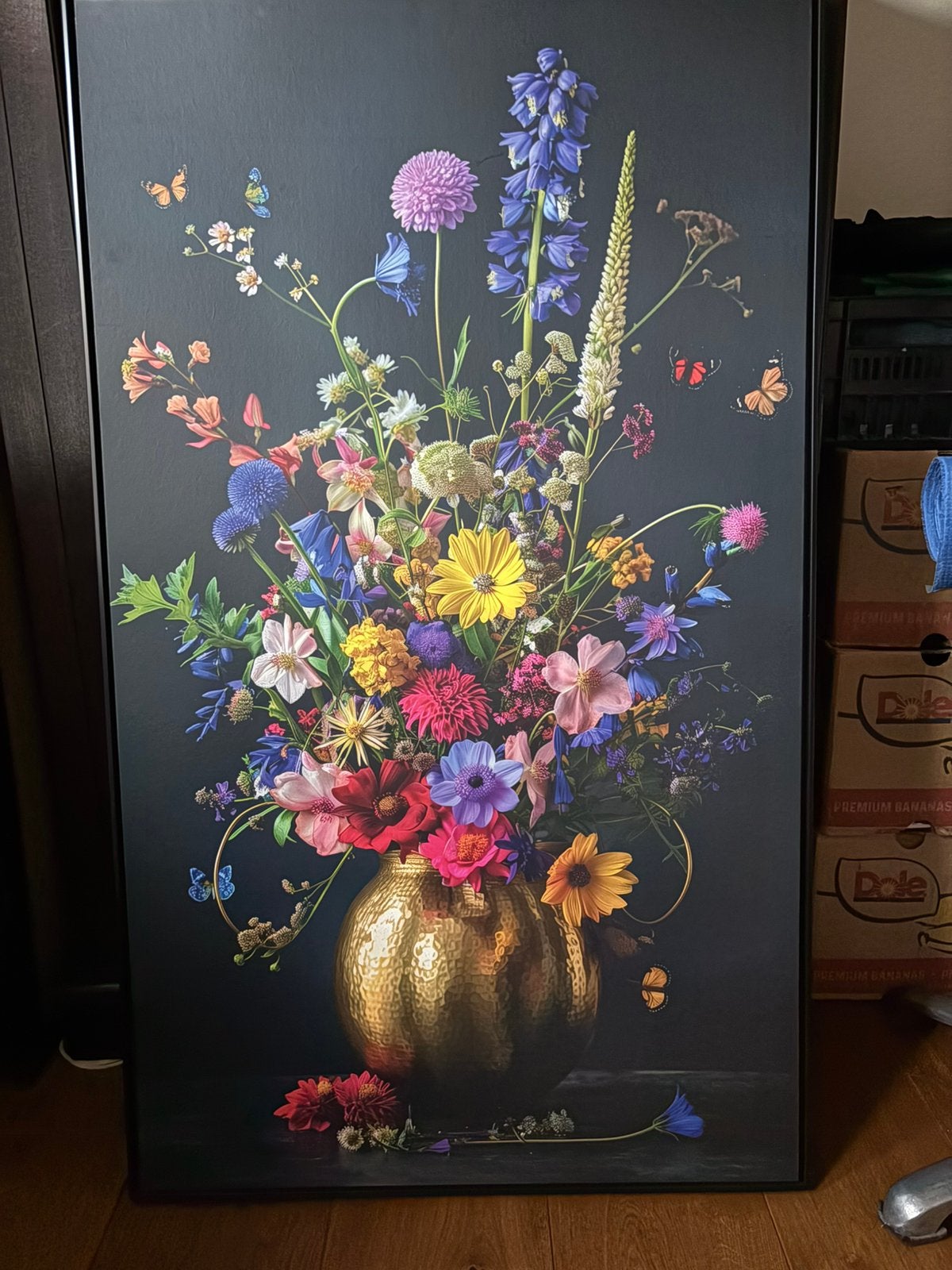 Schilderij Bloemen, Antiek en Kunst, Ophalen