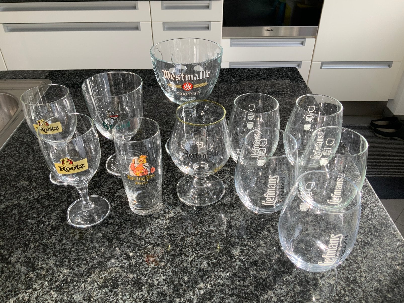 Verschillende bierglazen., Verzamelen, Biermerken, Ophalen of Verzenden, Zo goed als nieuw, Glas of Glazen, Hertog Jan