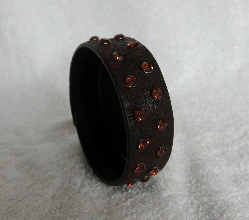 Leren Dames Armband Bruin Gratis Verzending (868), Ophalen of Verzenden, Nieuw, Bruin, Leer