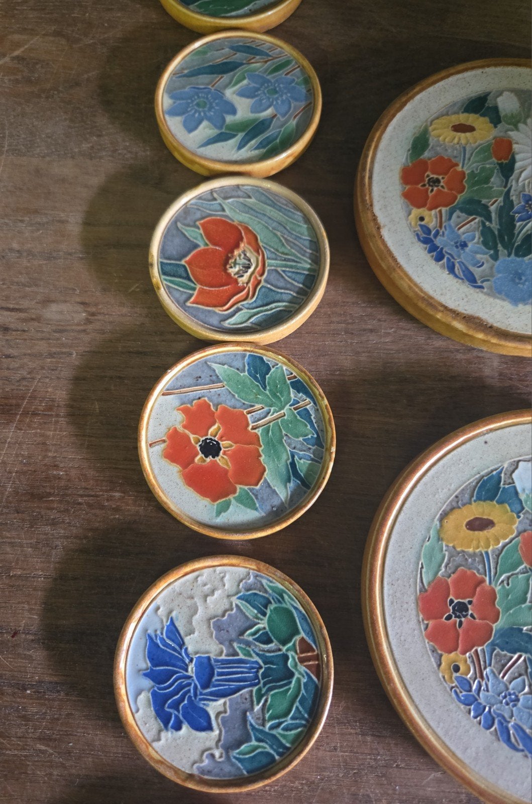 Westraven cloisonne onderzetters, Ophalen of Verzenden