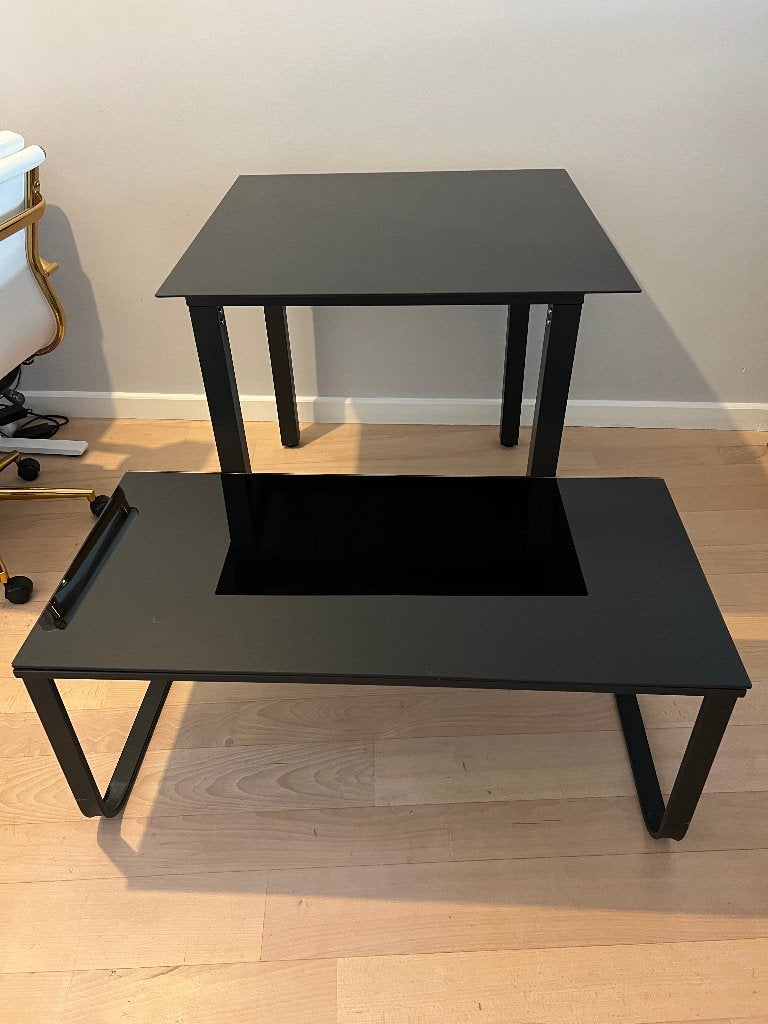 Matching dinner and coffee table, Ophalen, Gebruikt, 50 tot 100 cm, 50 tot 100 cm