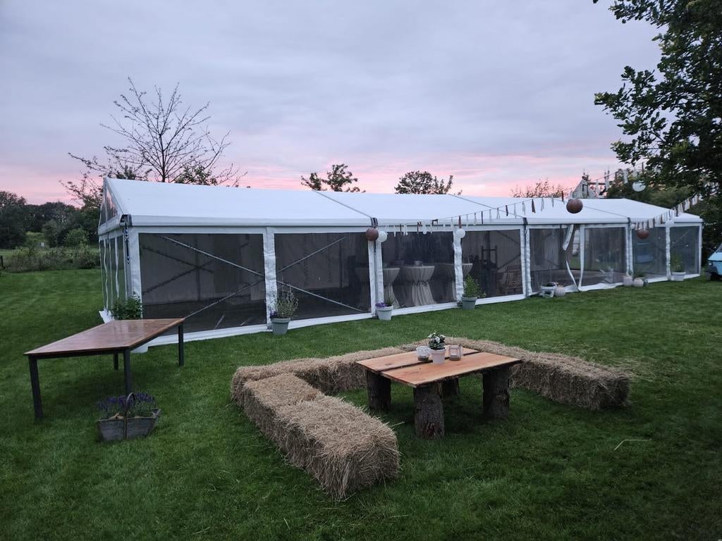 Feesttent . Alutent . Partytent Te Huur., Ophalen of Verzenden, 5 tot 8 meter