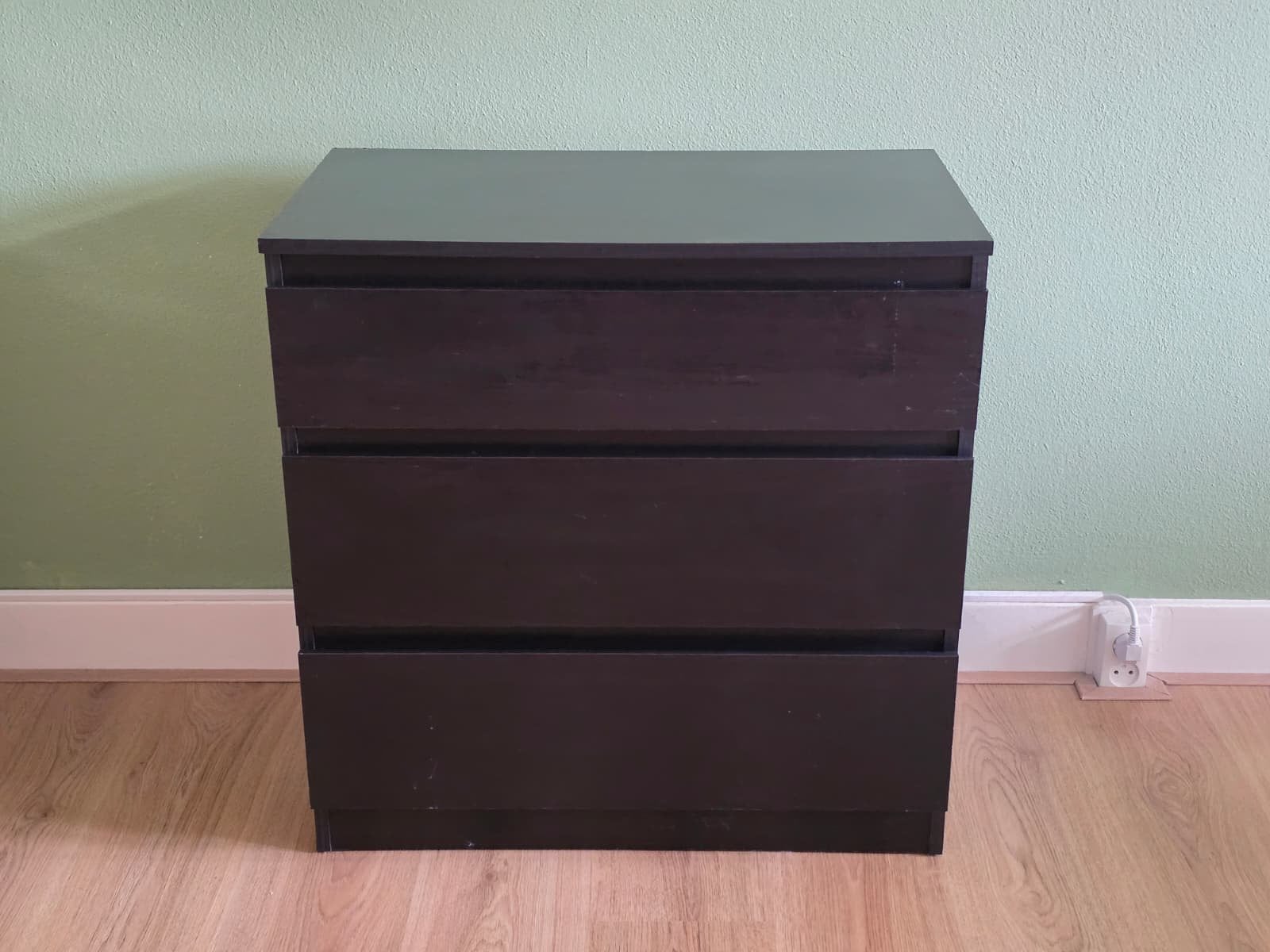 Zwarte lastkast ikea (Malm), Huis en Inrichting, Kasten | Ladekasten, Ophalen, 5 laden of meer, 50 tot 100 cm, Zo goed als nieuw