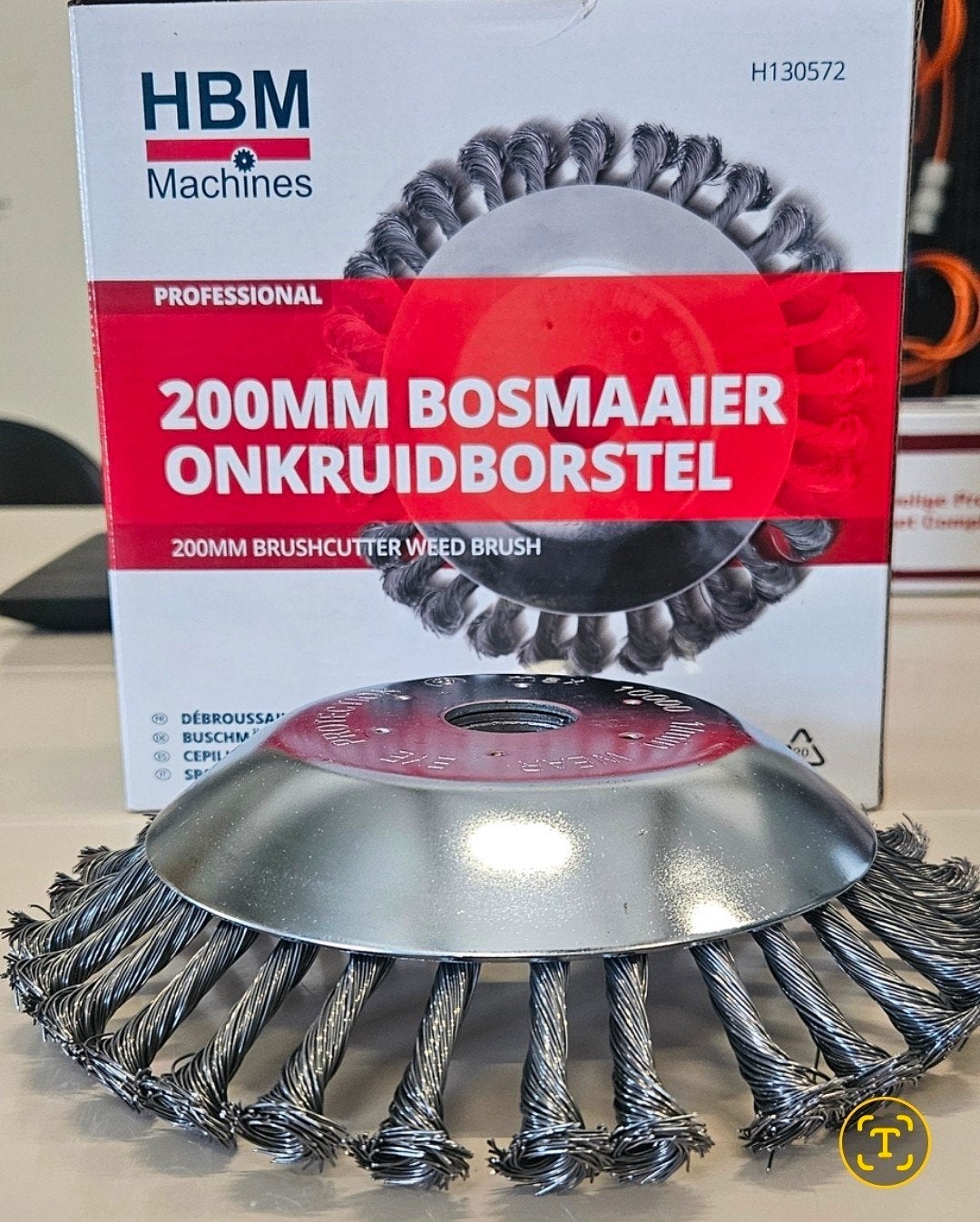 HBM Machines 200mm Bosmaaier Onkruidborstel, Ophalen of Verzenden, Nieuw, 10 tot 30 cm, HBM Machines
