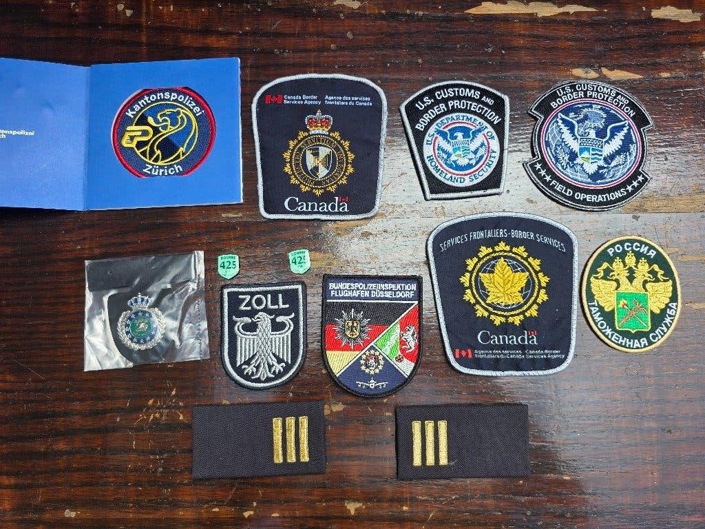 Douane patches mouw emblemen, Verzamelen, Verzenden, Overige soorten, Nederland, Embleem of Badge