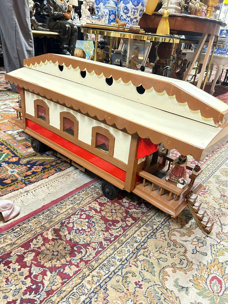 Woonwagen  Mini poppenhuis, Ophalen, Pop