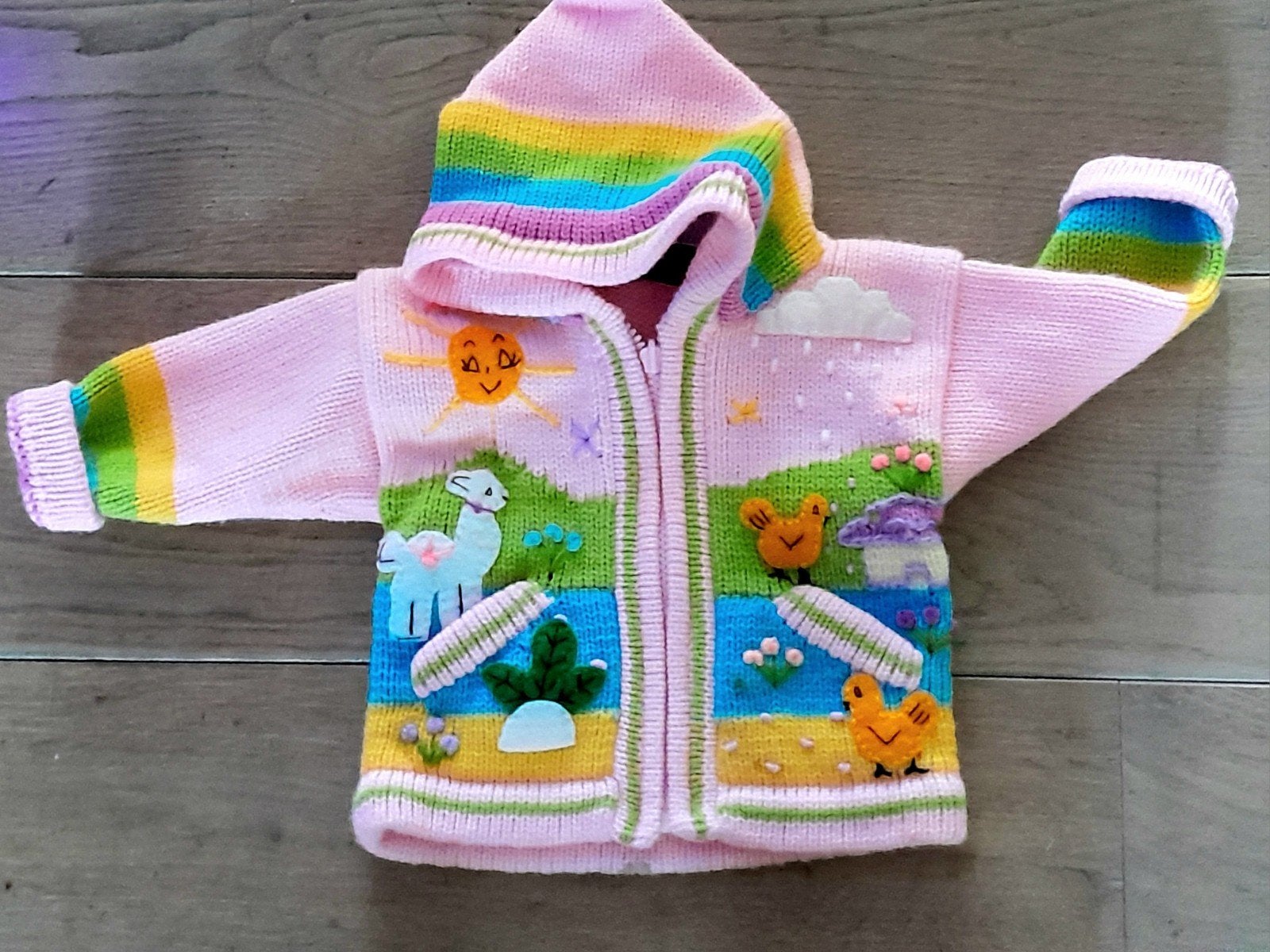 Poppenjasje babyjasje Dralon voor grote Wildebras babypop, Verzenden, Zo goed als nieuw, Babypop
