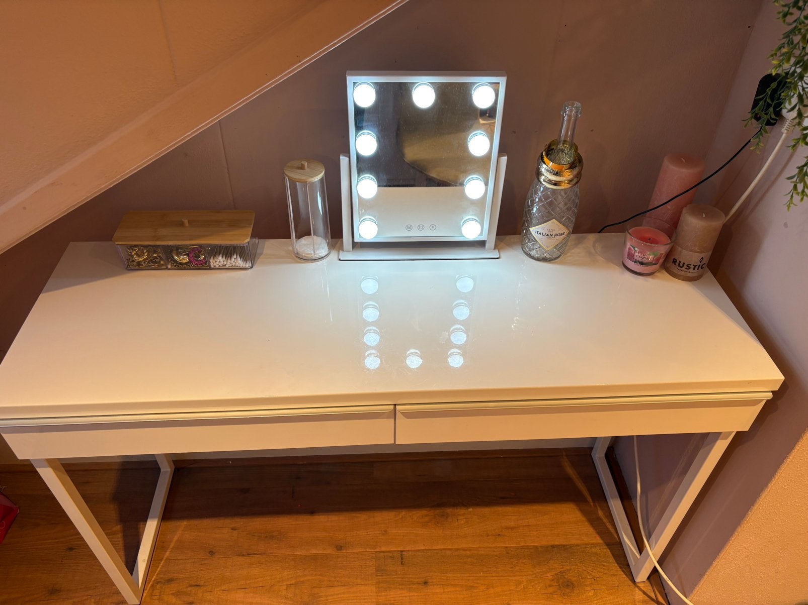 Ikea bureau wit, Huis en Inrichting, Ophalen, 120 cm, 40 cm, Zo goed als nieuw